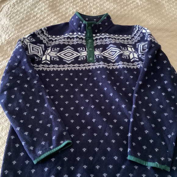 Vineyard vines boys size 16 fleece sweater snowflake theme - Picture 2 of 16
